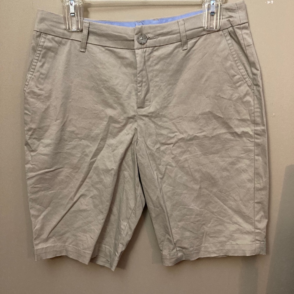 croft and barrow khaki bermuda shorts
